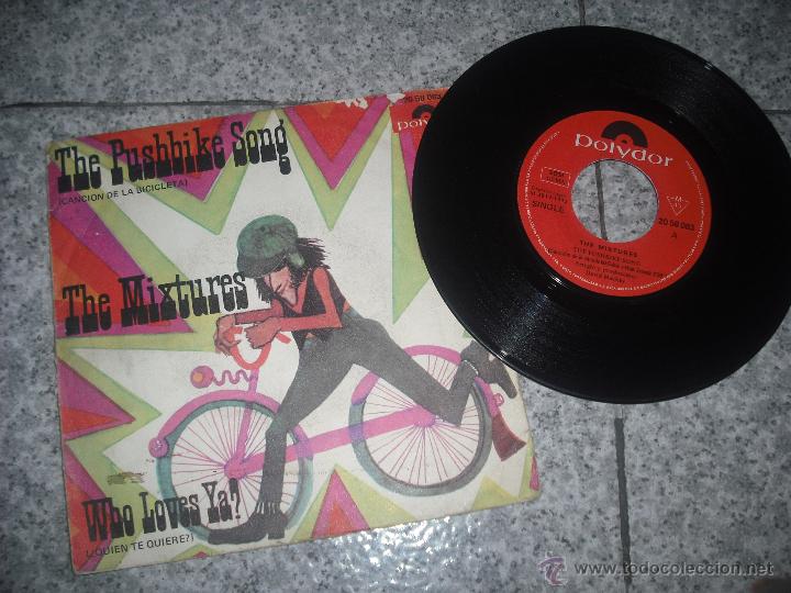Discos de vinilo: The Mixtures,con The Pushibike Song en Single - Foto 2