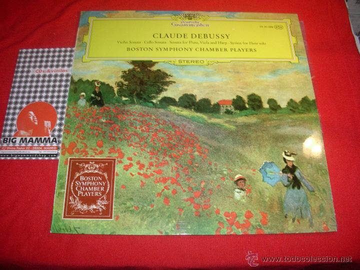 Discos de vinilo: debussy violin cello sonata for flute syrnx for flute solo boston chamber players lp