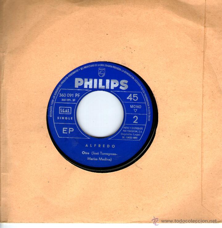 Discos de vinilo: ALFREDO TE SIGO QUERIENDO - Foto 2
