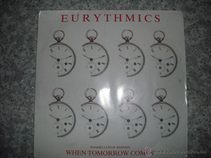 Discos de vinilo: Eurythmics, con su exito, When Tomorrow Comes, del a&ntilde;o 1986 - Foto 1