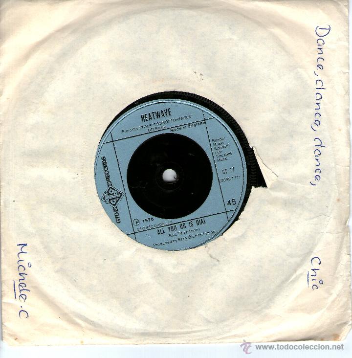 Discos de vinilo: HEATWAVE - BOOGIE NIGHTS / ALL YOU DO IS DIAL - Foto 2