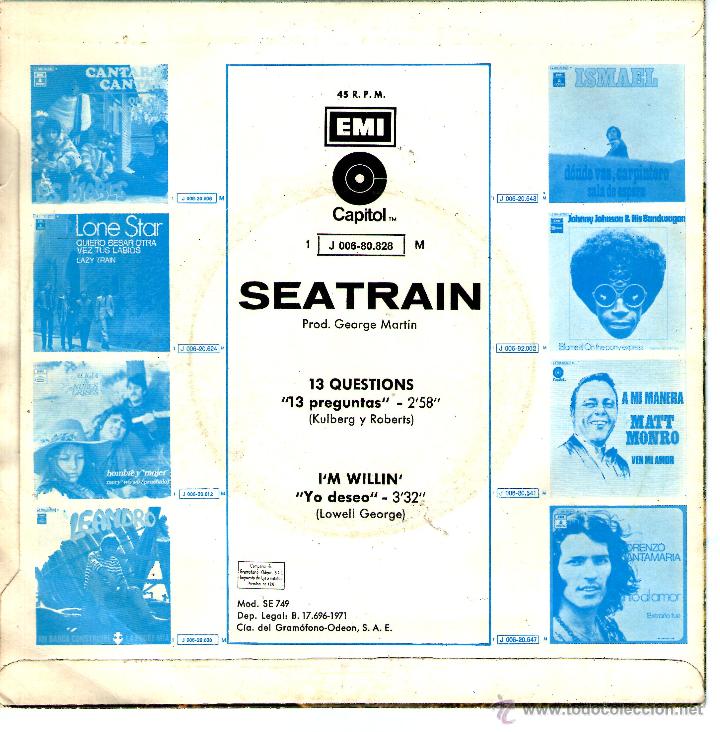 Discos de vinilo: SEATRAIN - Foto 2