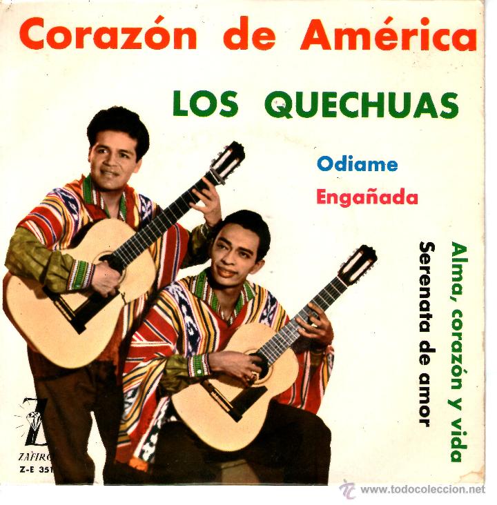 Discos de vinilo: LOS QUECHUAS CORAZON DE AMERICA - Foto 1