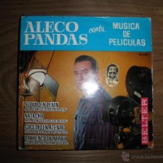 Discos de vinilo: ALECO PANDAS. MUSICA DE PELICULAS. 55 DIAS EN PEKIN / LAWRENCE DE ARABIA + 2. BELTER 1963. Lote 42112107