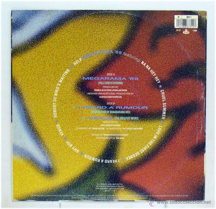 Discos de vinilo: Bananarama - Megarama 89 (Maxi Single Vinilo) - Foto 2