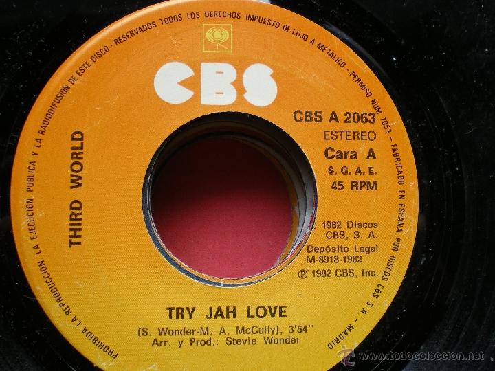 THIRD WORLD / TRY JAH LOVE+ INNA TIME LIKE THIS/SINGLE CBS 1982 SPAIN PEPETO (Música - Discos - Singles Vinilo - Reggae - Ska)
