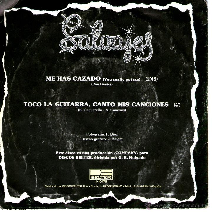Discos de vinilo: SALVAJES ME HAS CAZADO 1981 - Foto 2