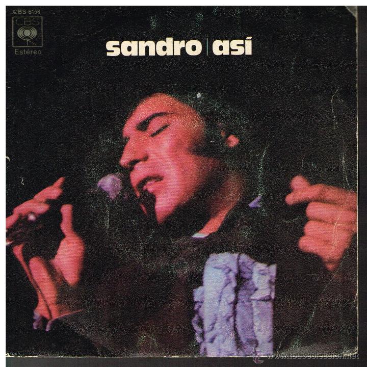 Discos de vinilo: Sandro - As&iacute; / Es el amante - Single 1972 - Foto 1