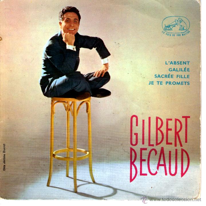 Discos de vinilo: gilbert becaud, l,absent, edicion francesa - Foto 1