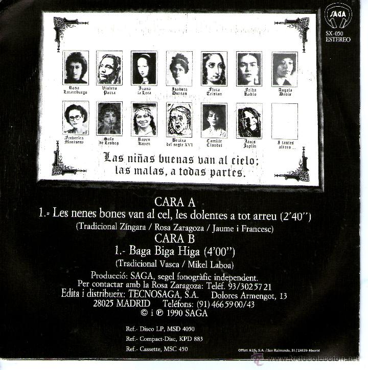 Discos de vinilo: ROSA ZARAGOZA - LES NENES BONES VAN AL CEL - Foto 2