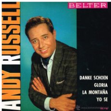 Discos de vinilo: ANDY RUSSELL - MUCHAS GRACIAS / YO SÉ / GLORIA / LA MONTAÑA - EP 1963 - BUEN ESTADO. Lote 42210349