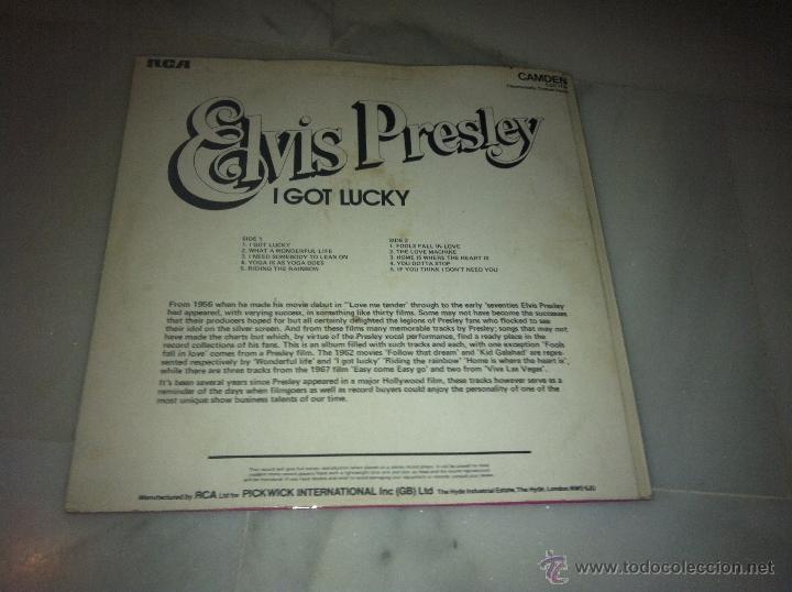 Discos de vinilo: VINILO ELVIS I GOT LUCKY - Foto 2