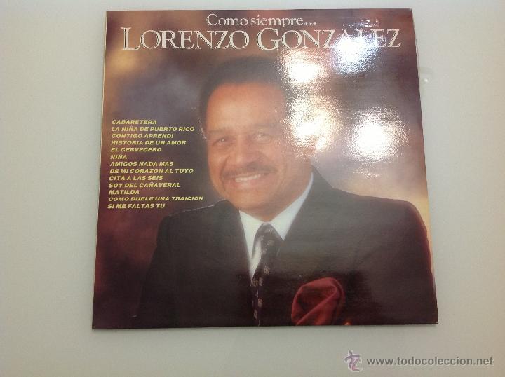 Discos de vinilo: LORENZO GONZALEZ    COMO SIEMPRE ...    VINILO - Foto 1