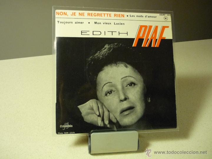 Edith Piaf Non Je Ne Regrette Rien Les Mots D Buy Vinyl Records Ep French And Italian Songs At Todocoleccion