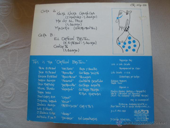 Discos de vinilo: ORFEON BRUTAL . Mini Lp - Foto 2