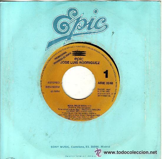 Discos de vinilo: JOSE LUIS RODRIGUEZ - BOCA, DULCE BOCA - PROMO - Foto 1