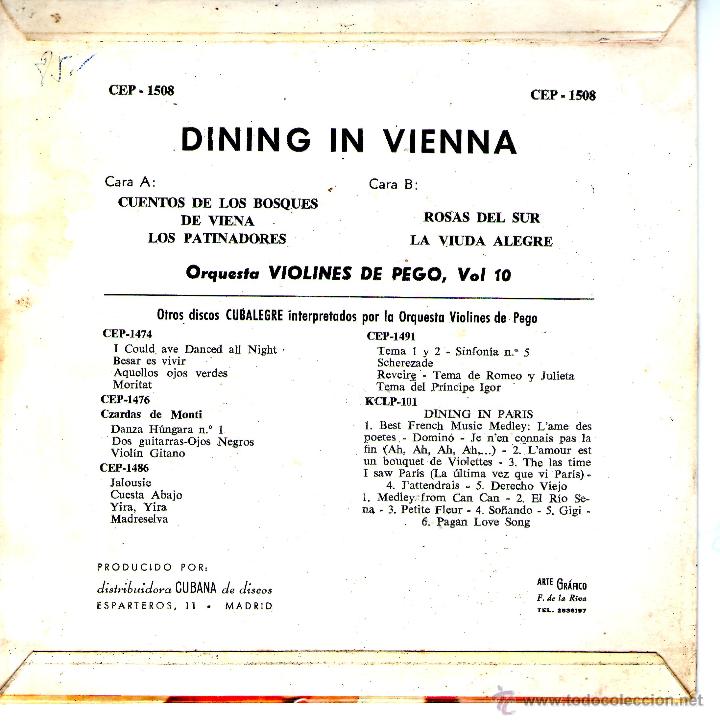 Discos de vinilo: VIOLINES DE PEGO - Foto 2