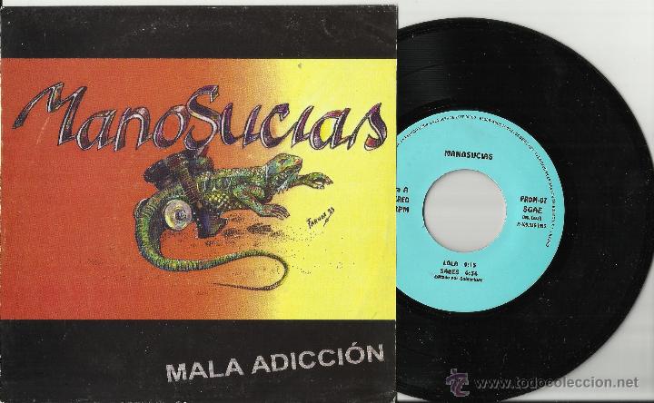Discos de vinilo: manosucias ep mala adiccion espa&ntilde;a 1993 - Foto 1