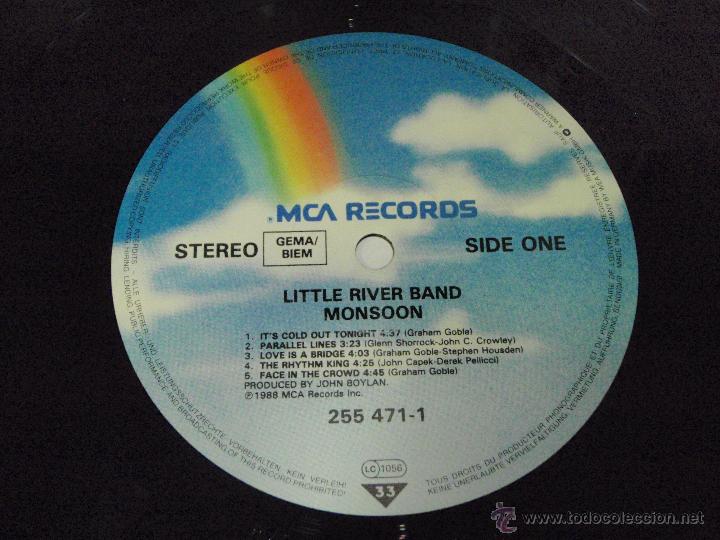 Discos de vinilo: Little River Band &lrm;&ndash; Monsoon Canada,1988 MCA Records - Foto 4