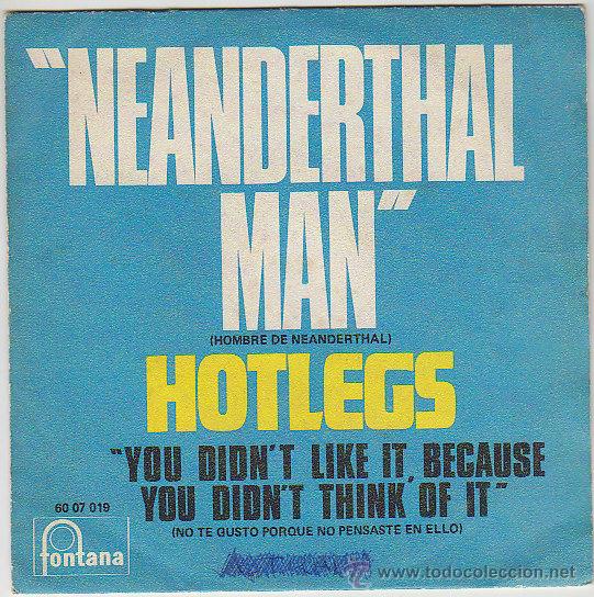 Discos de vinilo: Hotlegs: Neanderthal mann / Fontana 1970 - Foto 1