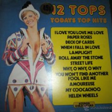 Discos de vinilo: =LP-VINILO-12 TOPS-TODAY TOP HITS-VOLUME 17-1973-PERFECTO ESTADO-.. Lote 42288374