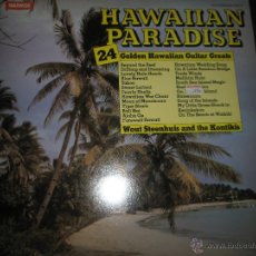 Discos de vinilo: =LP-VINILO-HAWAIIAN PARADISE 24-1981-GOLDEN HAWAIIAN GUITARS GREATS-24 TEMAS-WARWICK-. Lote 42291156