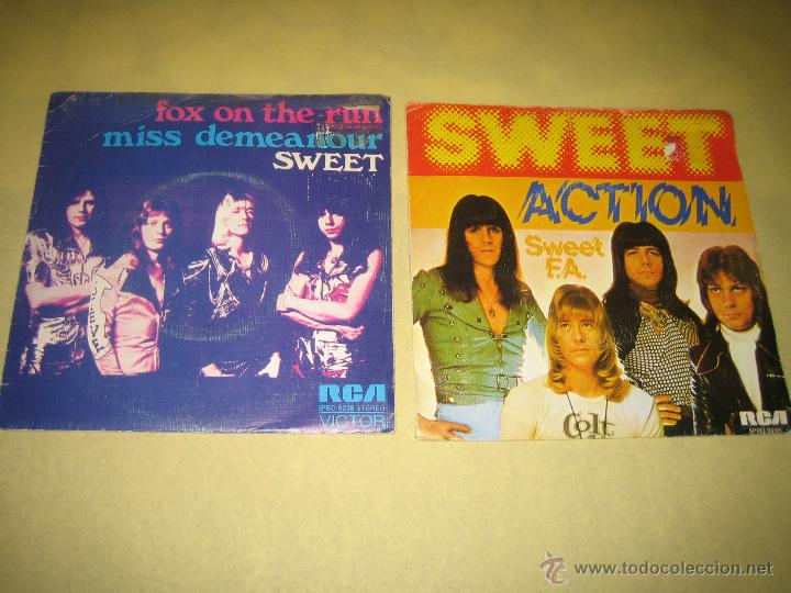 Discos de vinilo: SWEET - LOTE DE DOS SINGLES - Foto 1