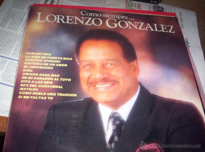 Discos de vinilo: LORENZO GONZALEZ - COMO SIEMPRE - Foto 1