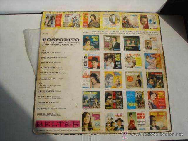Discos de vinilo: FOSFORITO   EL CANTE DE FOSFORITO - Foto 2