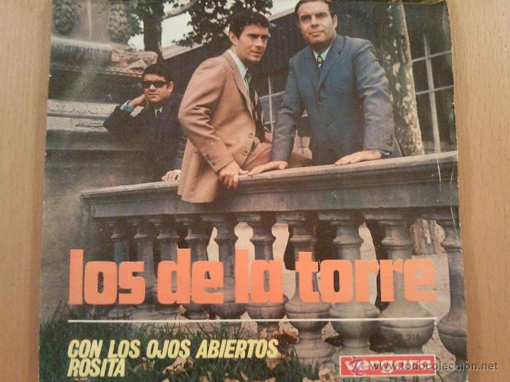 Discos de vinilo: LOS DE LA TORRE CON LOS OJOS ABIERTOS SINGLE - Foto 1