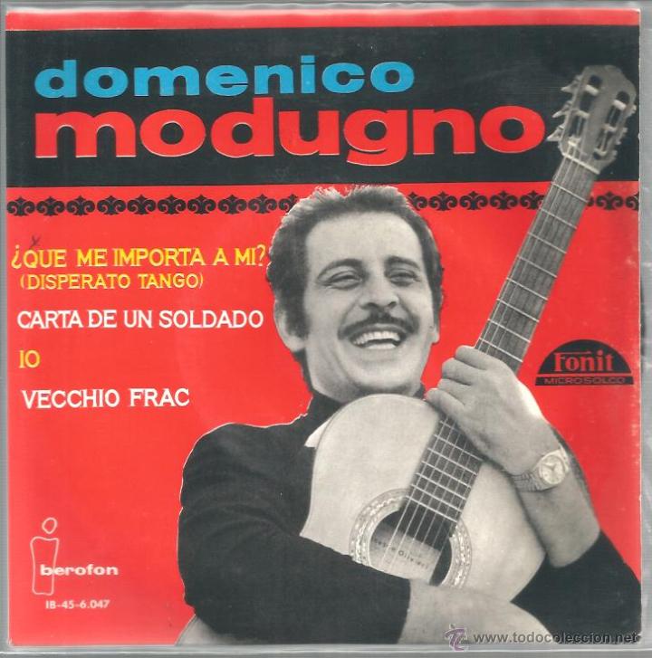 Discos de vinilo: EP DOMENICO MODUGNO : QUE ME IMPORTA A MI + 3 - Foto 1