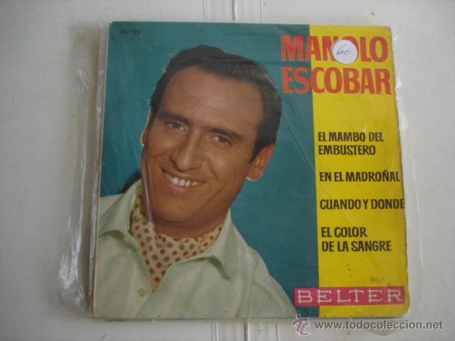 Discos de vinilo: MANOLO ESCOBAR EL MAMBO DEL EMBUSTERO - Foto 1