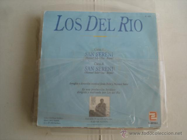 Discos de vinilo: LOS DEL RIO   SAN SERENI - Foto 2