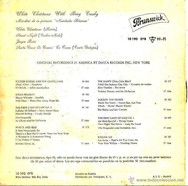 Discos de vinilo: WHITE CHRISTMAS WITH BING CROSBY - Foto 2