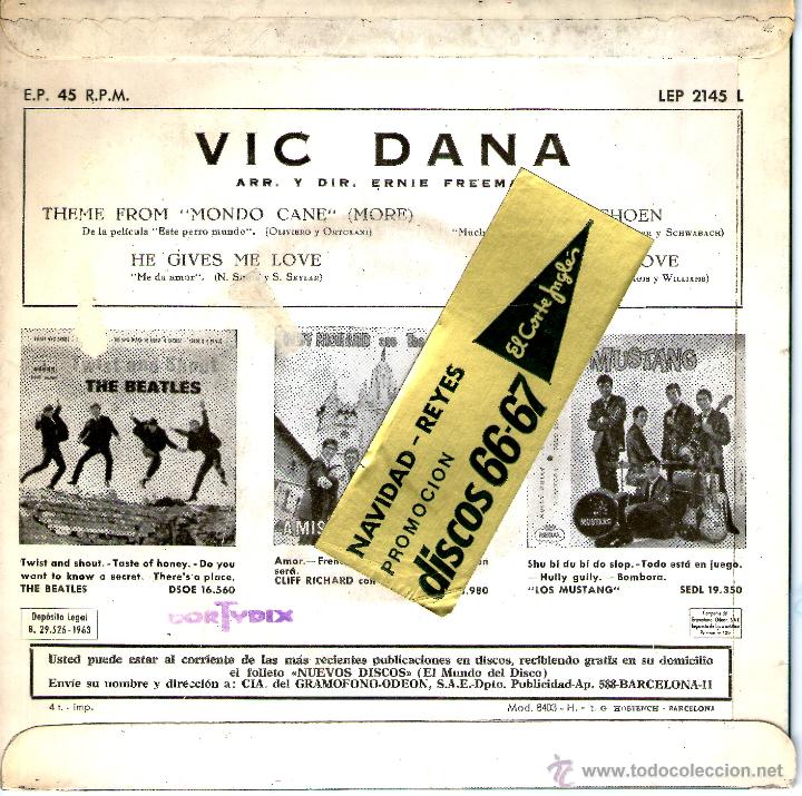 Discos de vinilo: VIC DANA THEME FROM RARO Y DIFICIL - Foto 2