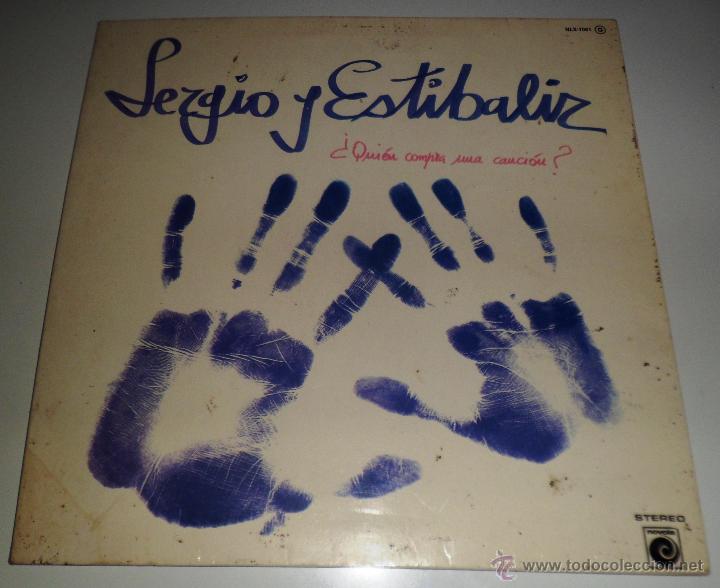 Discos de vinilo: SERGIO Y ESTIBALIZ - QUI&Eacute;N COMPRA UNA CANCI&Oacute;N - LP - Foto 3