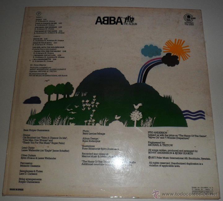 Discos de vinilo: LP - ABBA - THE ALBUM - 1977 - Foto 5