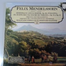 Discos de vinilo: MAGNIFICO LP DE FELIX MENDELSSOHN - SINFONIA N4 EN LA MAYOR,OP 90-ITALIANA-