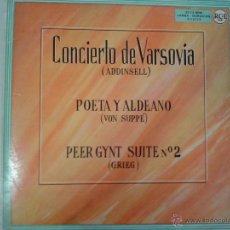 Discos de vinilo: MAGNIFICO LP DE CONCIERTO DE VARSOVIA - POETA Y ALDEANO -