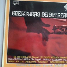 Discos de vinilo: MAGNIFICO LP DE OBERTURAS DE OPERETA- EL MURCIELAGO - EL BARON GITANO 