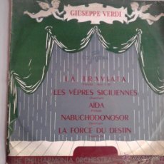 Discos de vinilo: MAGNIFICO LP DE GIUSEPPE VERDI - LA TRAVIATA-