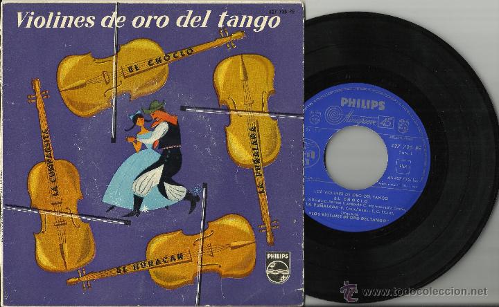 Discos de vinilo: los violines de oro del tango ep espa&ntilde;a 1960