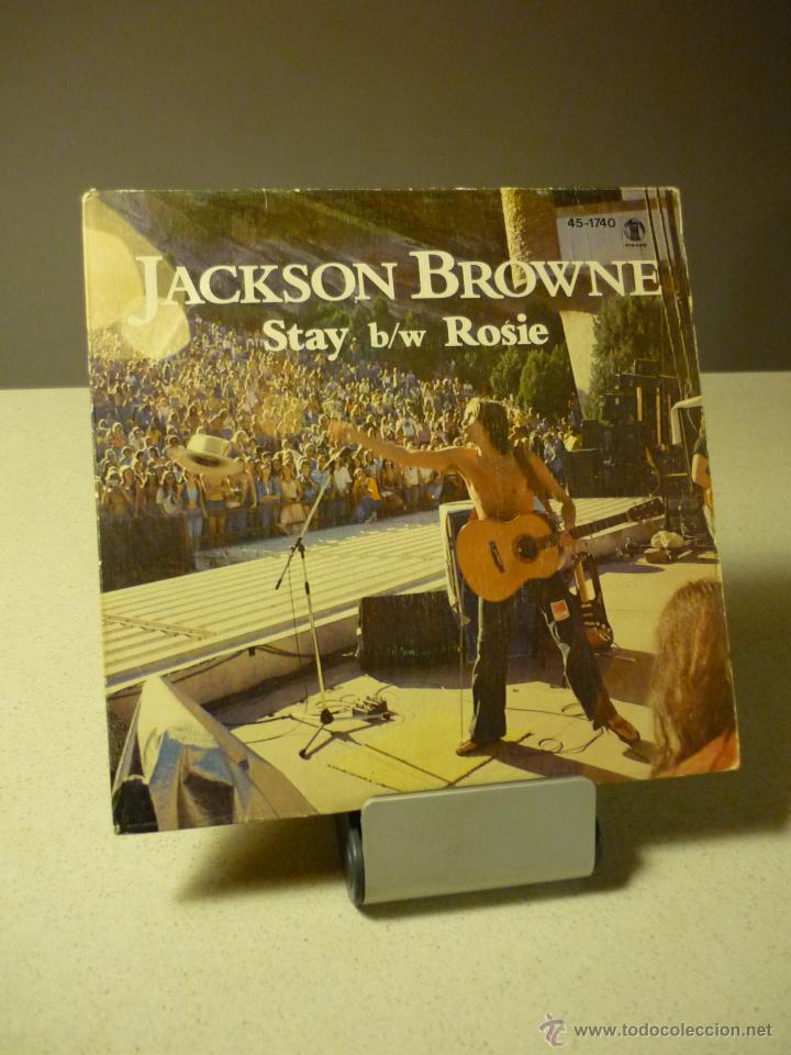 Discos de vinilo: JACKSON BROWNE  STAY ROSIE SINGLE - Foto 1