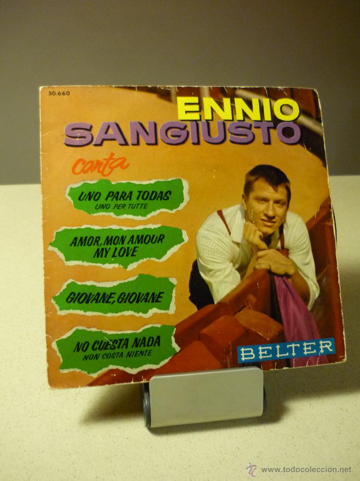 Discos de vinilo: ENNIO SANGIUSTO UNO PARA TODAS +3 EP - Foto 1