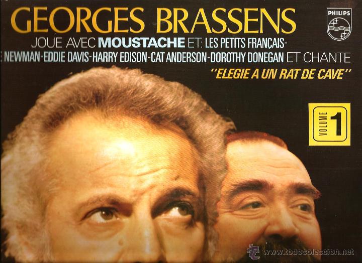 Discos de vinilo: LP GEORGES BRASSENS & MOUSTACHE - Foto 1