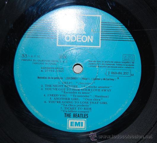 Discos de vinilo: DISCO VINILO LP THE BEATLES HELP 1.965 - Foto 4
