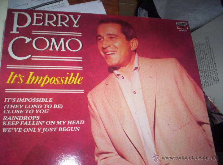 Discos de vinilo: PERRY COMO - ITS IMPOSSIBLE - Foto 1