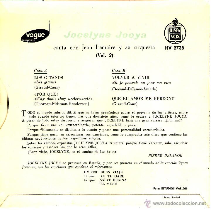 Discos de vinilo: JOCELUNE JOCYA - Foto 2