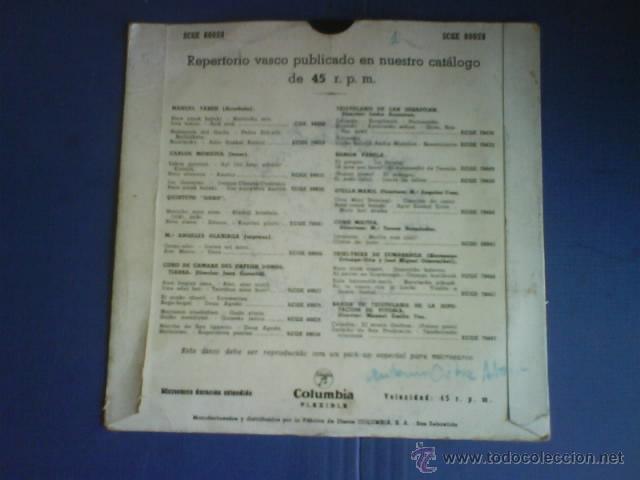 Discos de vinilo: CORO DE CAMARA DEL ORFEON DONOSTIARRA Ep - Foto 2