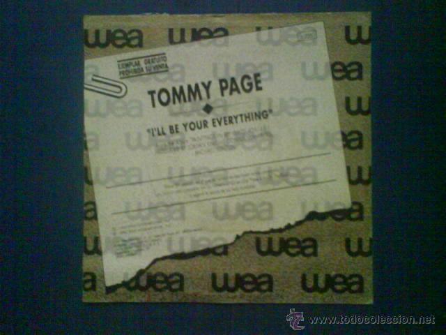 Discos de vinilo: TOMMY PAGE I&acute;LL BE YOUR EVERYTHING PROMO - Foto 2